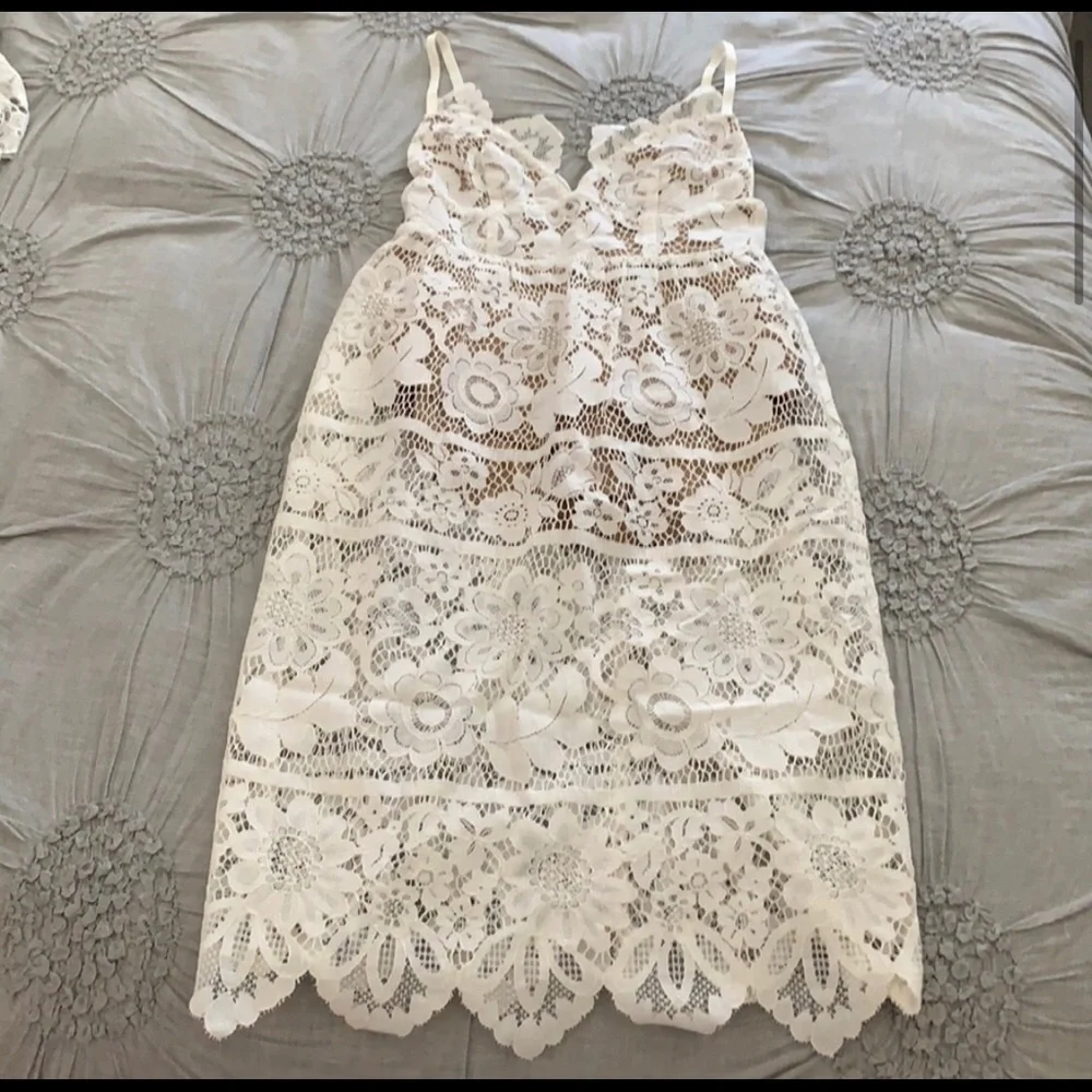 For Love and Lemons white bridal lace dress - Picture 4 of 5